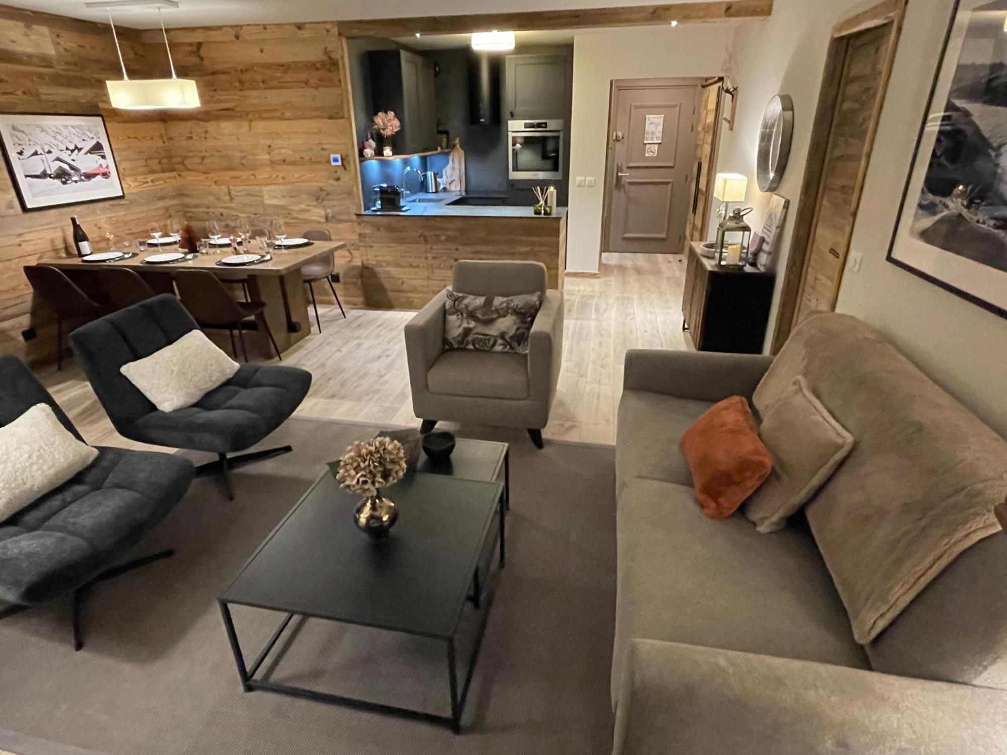 Spacious ski-in ski-out apartment 4-6 pax, 161 Sources de Marie Arc 1950 Les Arcs  Extérieur photo